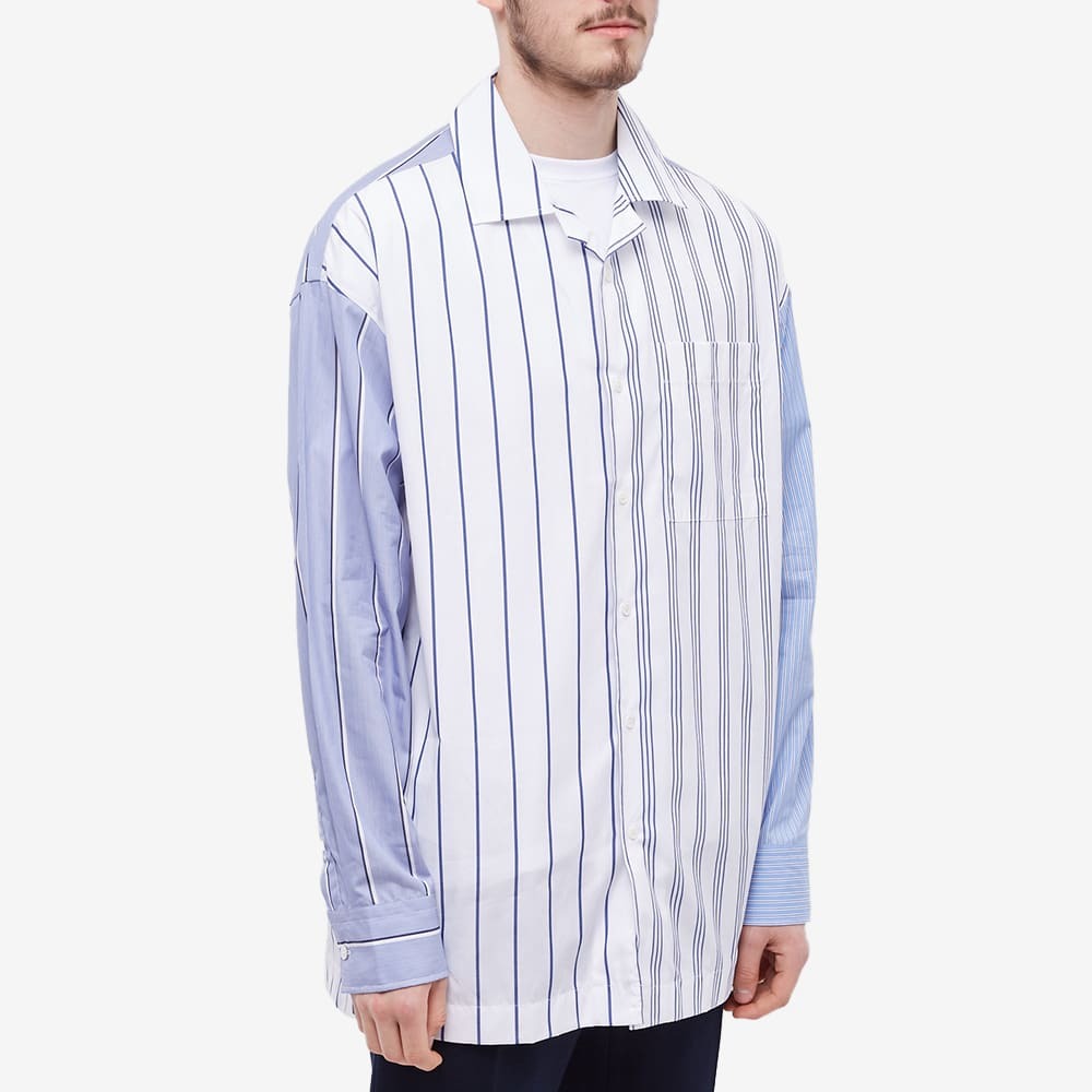 JW Anderson Men's Relaxed Fit Shirt in Blue/Multi JW Anderson