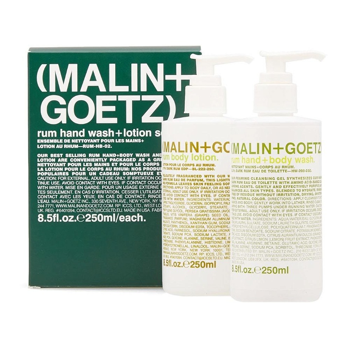 Photo: Malin + Goetz Rum Hand Wash & Lotion
