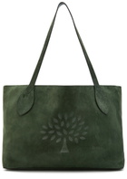 Mulberry Oversized Logo-debossed Suede Tote bag - Green - One Size