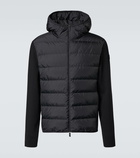 Moncler Down-paneled wool-blend cardigan