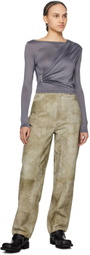 REMAIN Birger Christensen Gray Draped Top