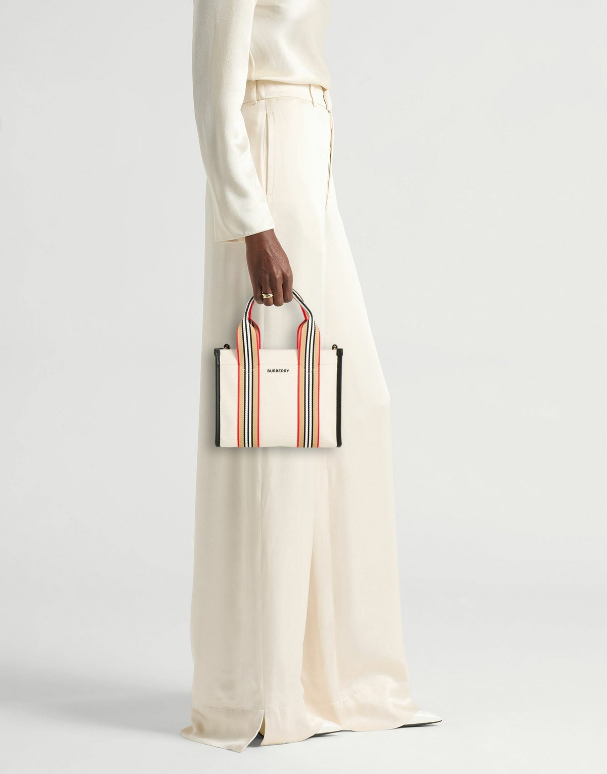 Burberry Womens Handbag Cream