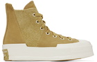 Converse Beige Chuck 70 Plus Suede Sneakers