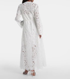 Zimmermann Ottie embroidered cotton maxi dress