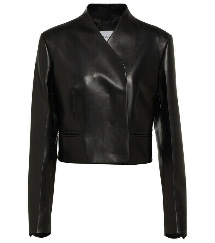 Photo: Ferragamo Cropped leather blazer