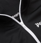 Palm Angels - Striped Logo-Print Tech-Jersey Track Jacket - Black