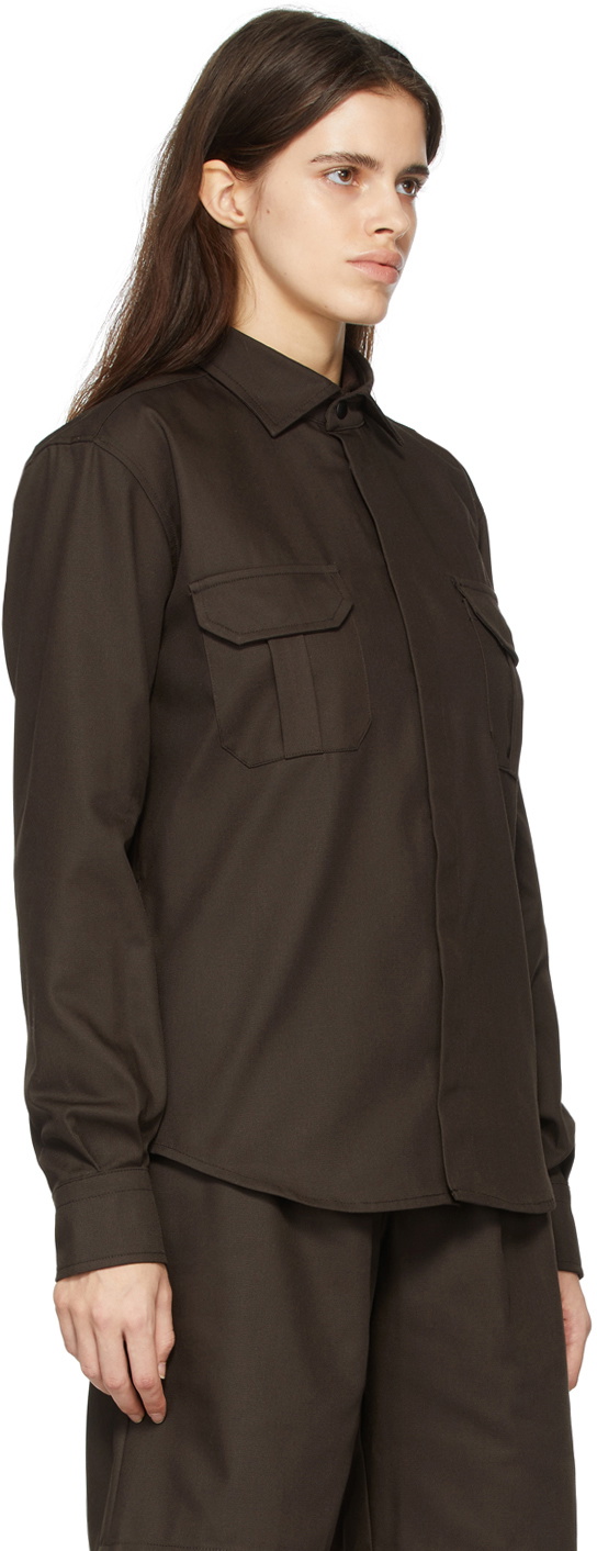 GR10K Brown Soilfilth Overshirt Jacket