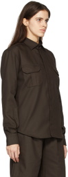 GR10K Brown Soilfilth Overshirt Jacket