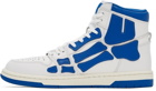 AMIRI White & Blue Skel Top Hi Sneakers