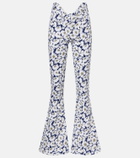 Jean Paul Gaultier Floral flared jeans