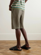 PIACENZA 1733 - Tapered Linen-Twill Bermuda Shorts - Green