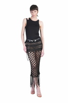 Laneus Skirt In Black Cotton