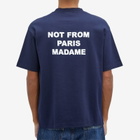 Drôle de Monsieur Men's Not From Paris Madame T-Shirt in Navy
