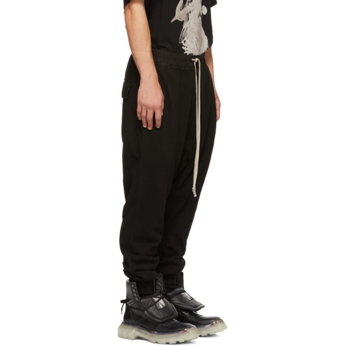 Rick Owens Drkshdw Black Prisoner Drawstring Lounge Pants