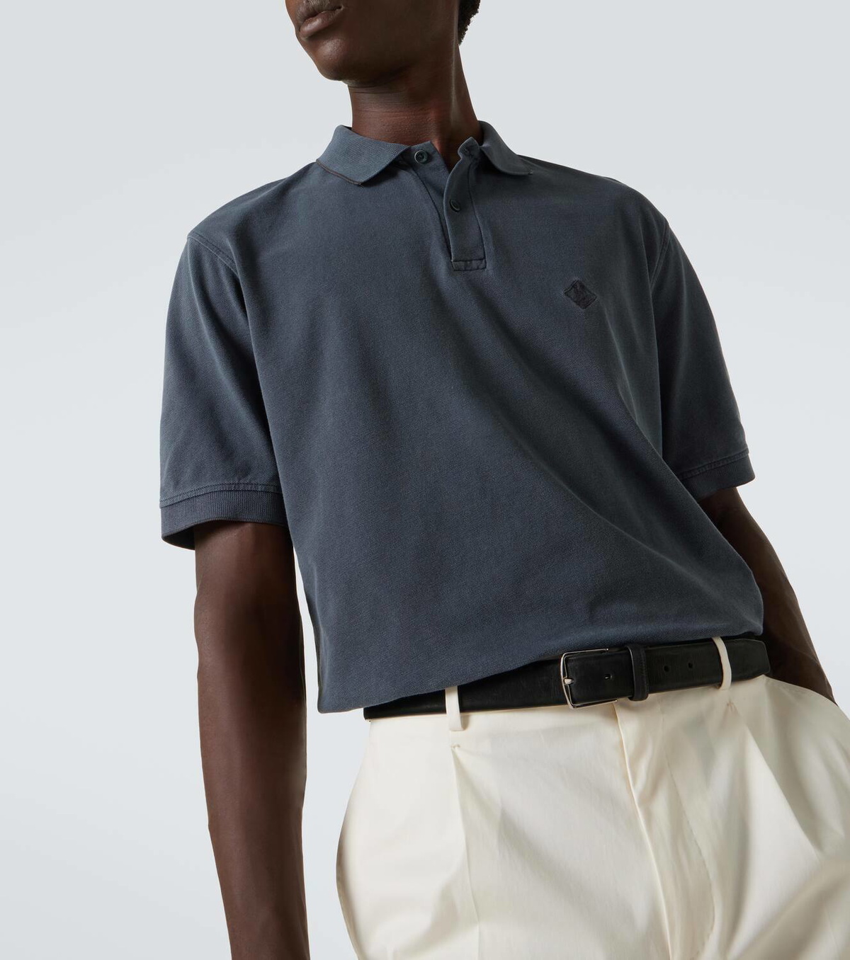 Herno Logo cotton piqué polo shirt