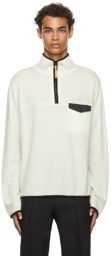 Jil Sander SSENSE Exclusive Off-White Cashmere Zip-Up