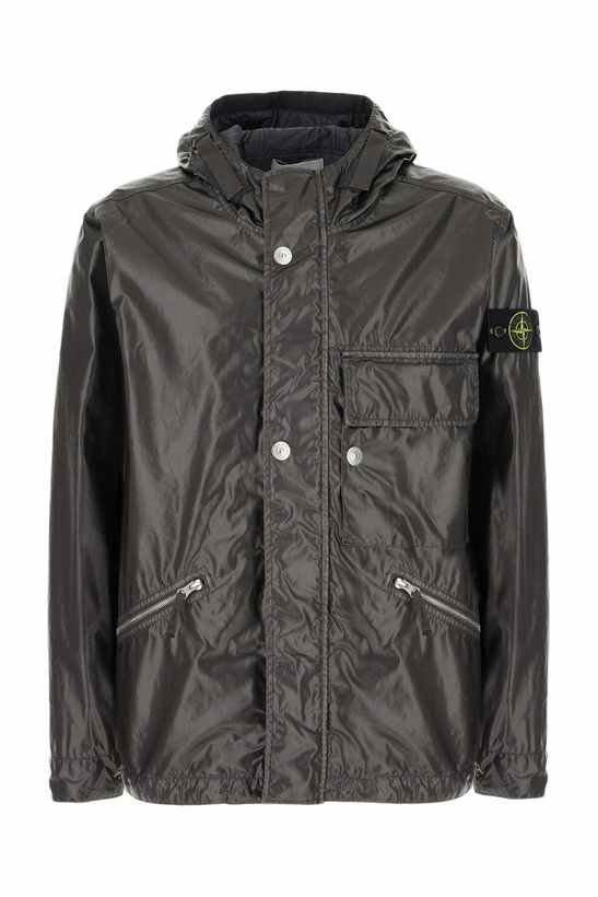 Photo: Stone Island Charcoal Cotton Padded Jacket