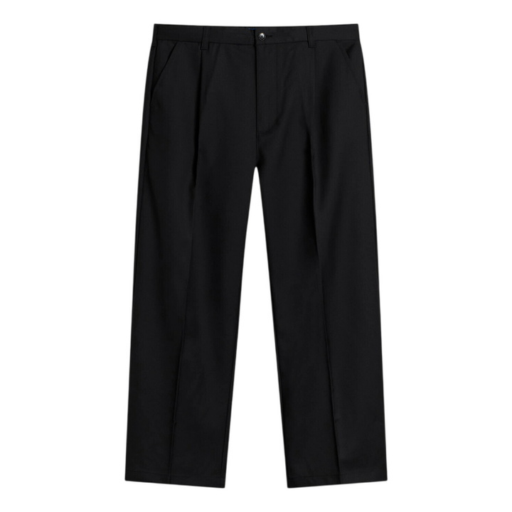 Photo: Larriet Men's Onder Pleated Trousers in Black