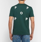 Pop Trading Company - Logo-Print Cotton-Jersey T-Shirt - Men - Dark green