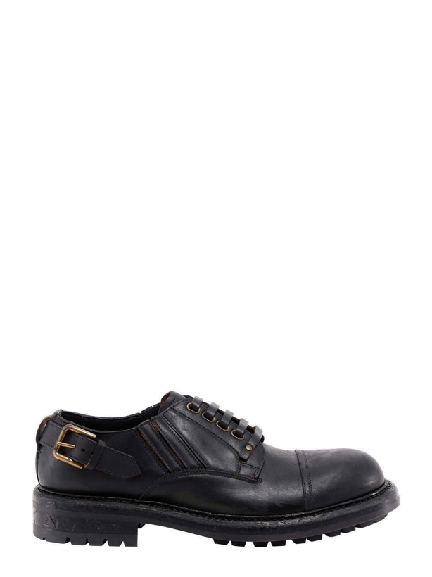 Photo: Dolce & Gabbana Lace Up Shoe Black   Mens