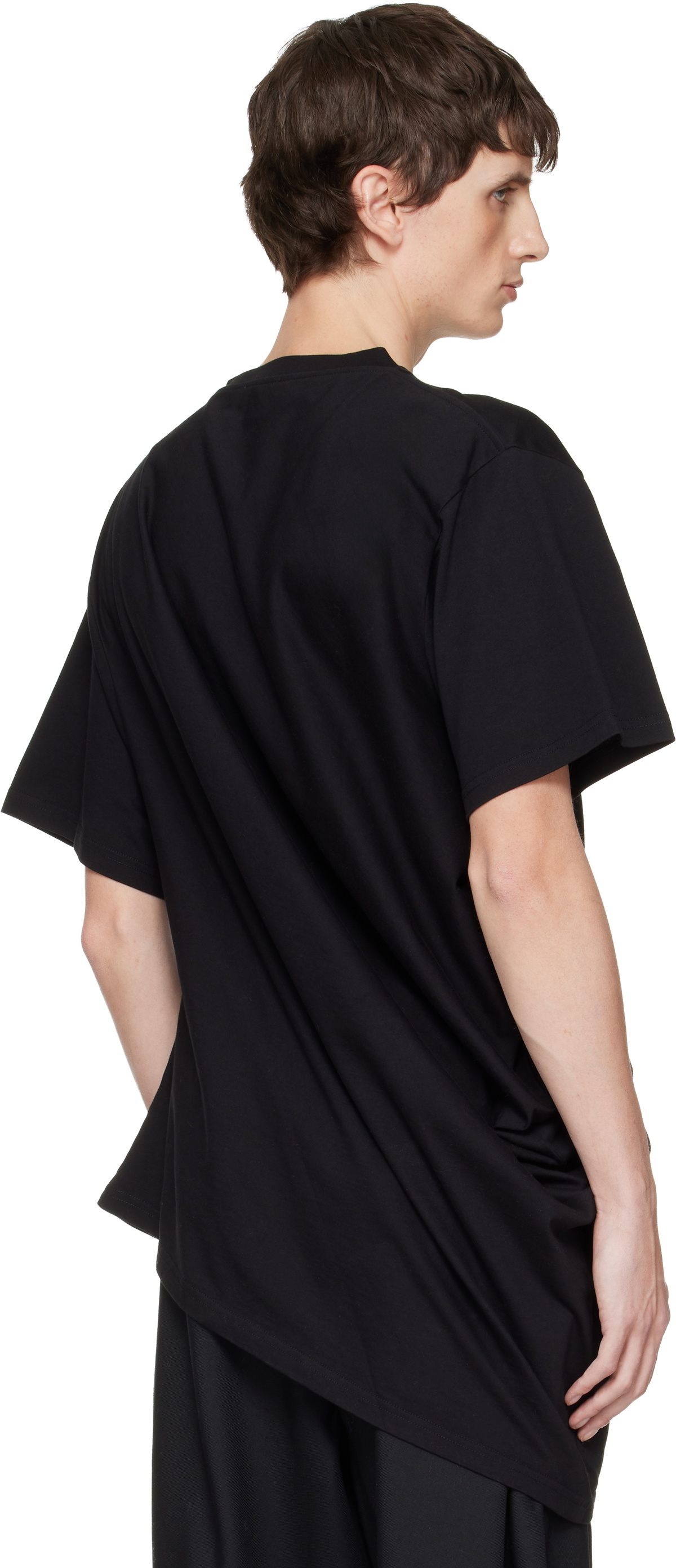 Charles Jeffrey LOVERBOY Black Topsy Turvy T-shirt