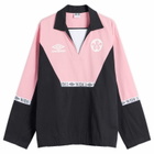 Umbro Men's x WOEI Drill Top in Black/Pink