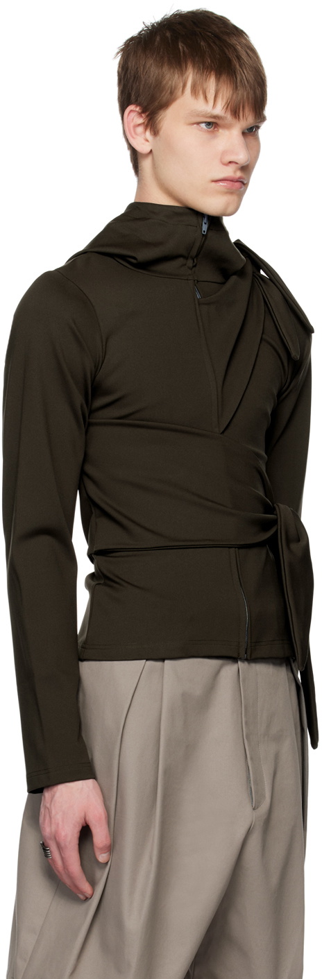 AARON ESH SSENSE Exclusive Khaki Hoodie