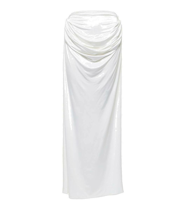 Photo: Magda Butrym Draped jersey maxi skirt