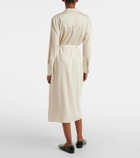 Joseph Rosan belted midi dress
