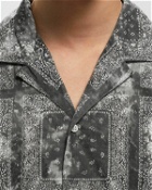 Officine Générale Eren Shortsleeve Shirt Jap Tiedye Bandana Revers Grey - Mens - Shortsleeves