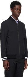 Uniform Experiment Black Ribbed Bomber Jacket
