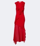 De La Vali Baila floral georgette midi dress