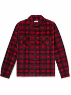 ERL - Checked Cotton-Corduroy Shirt - Red