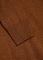 Joseph Mock-neck Cashmere top Rust