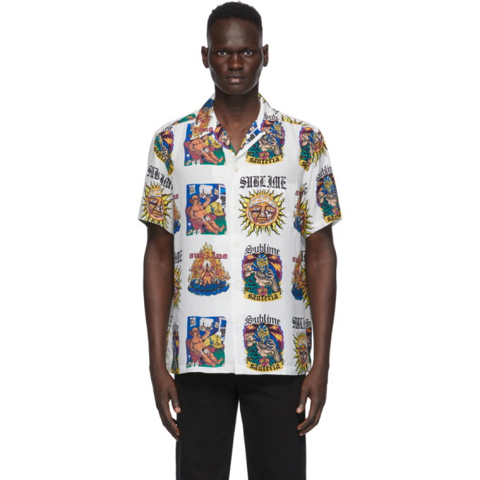 Photo: WACKO MARIA White Sublime Edition Hawaiian Album Print Shirt