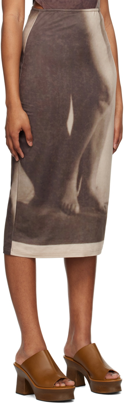 ELLISS SSENSE Exclusive Brown Maxi Skirt