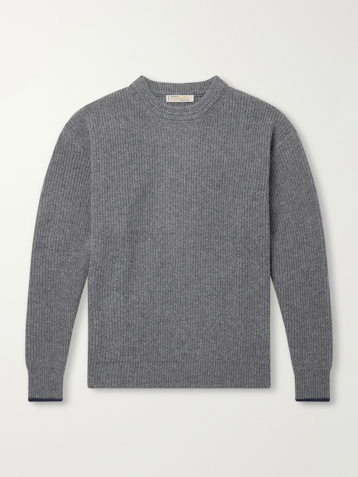 FrizmWORKS - Ribbed Wool-Blend Sweater - Gray