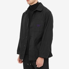 Needles Men's Coverall Sateen Jacket in Black