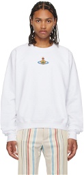 Vivienne Westwood White Embroidered Sweatshirt