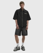 Reternity LUMÉVO NYLON ZIP SHIRT Black Mens Shortsleefe