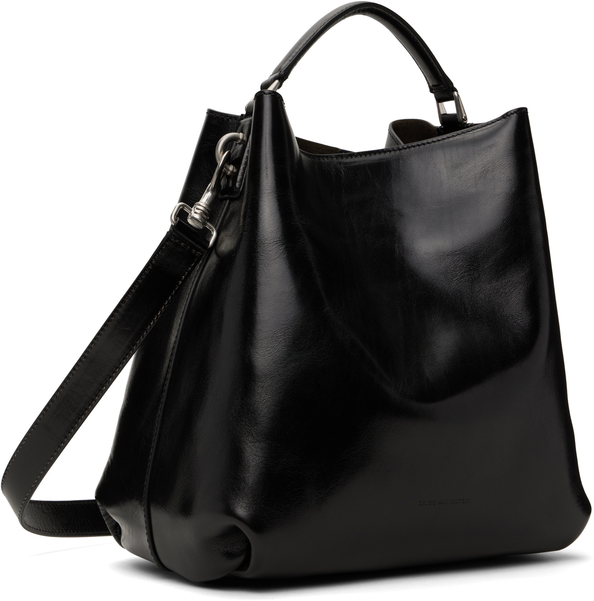 Dries Van Noten Black Leather Bag