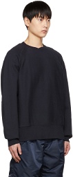Engineered Garments Navy Raglan Sweatshirt