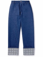 JW ANDERSON - Straight-Leg Logo-Print Jeans - Blue