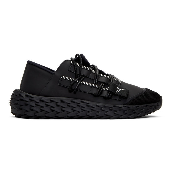 Photo: Giuseppe Zanotti Black Leather Urchin Sneakers