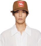 Dsquared2 Brown Canadian Patch Baseball Cap
