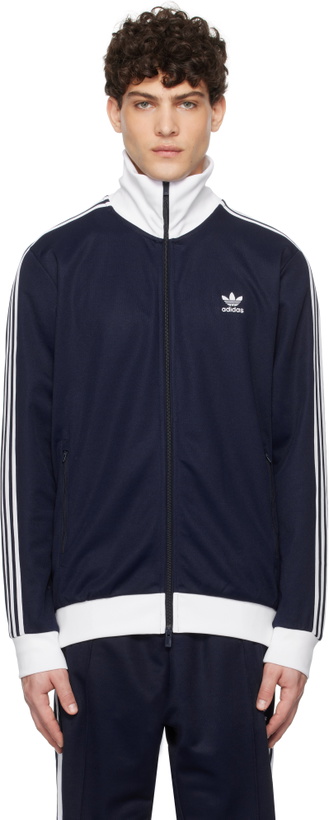 Photo: adidas Originals Navy Adicolor Classics Beckenbauer Track Jacket