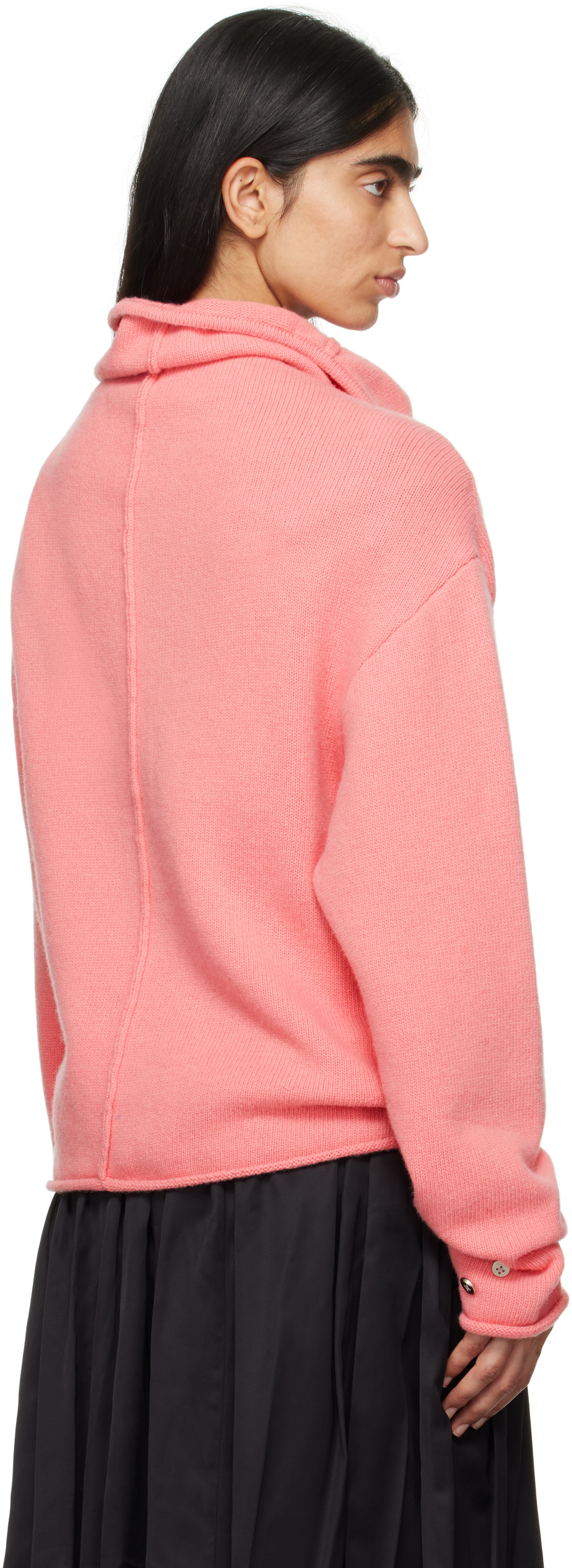 ADER error Pink Mohair Cardigan