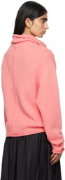 ADER error Pink Mohair Cardigan