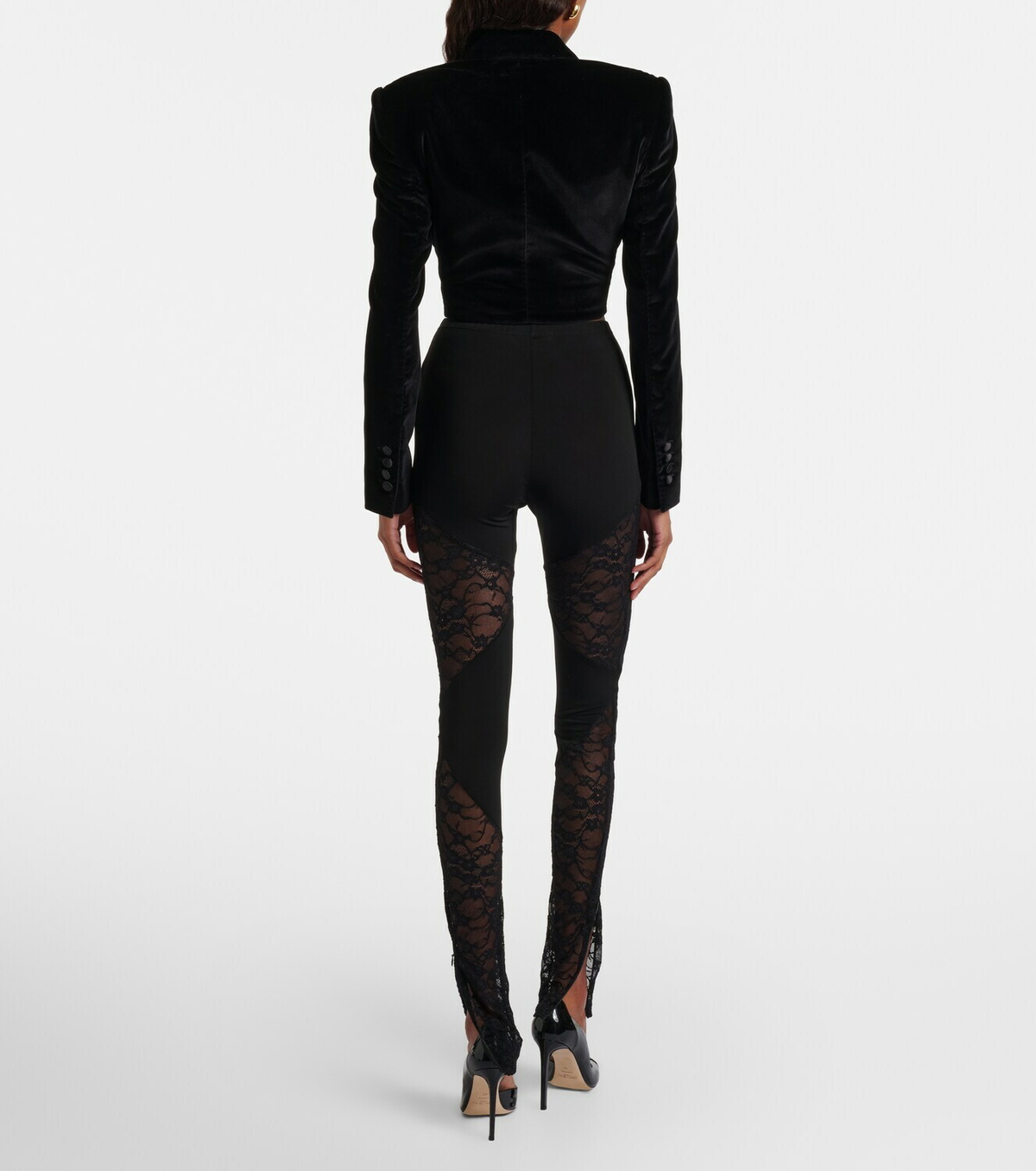 Nina Ricci Lace-trimmed legging
