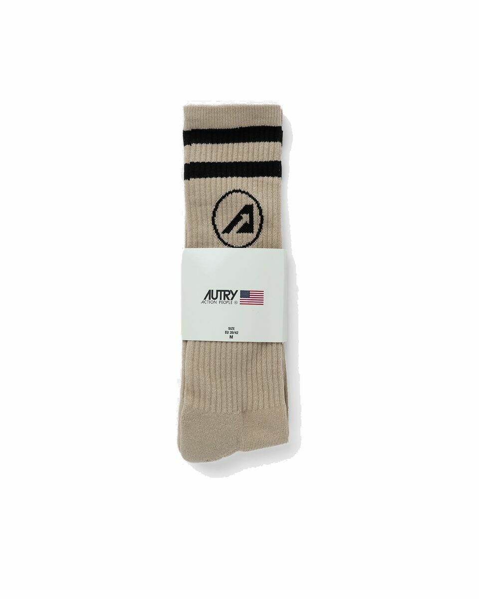 Photo: Autry Action Shoes Socks Amour Brown - Mens - Socks